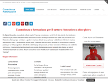 Tablet Screenshot of consulenzaristorazione.it